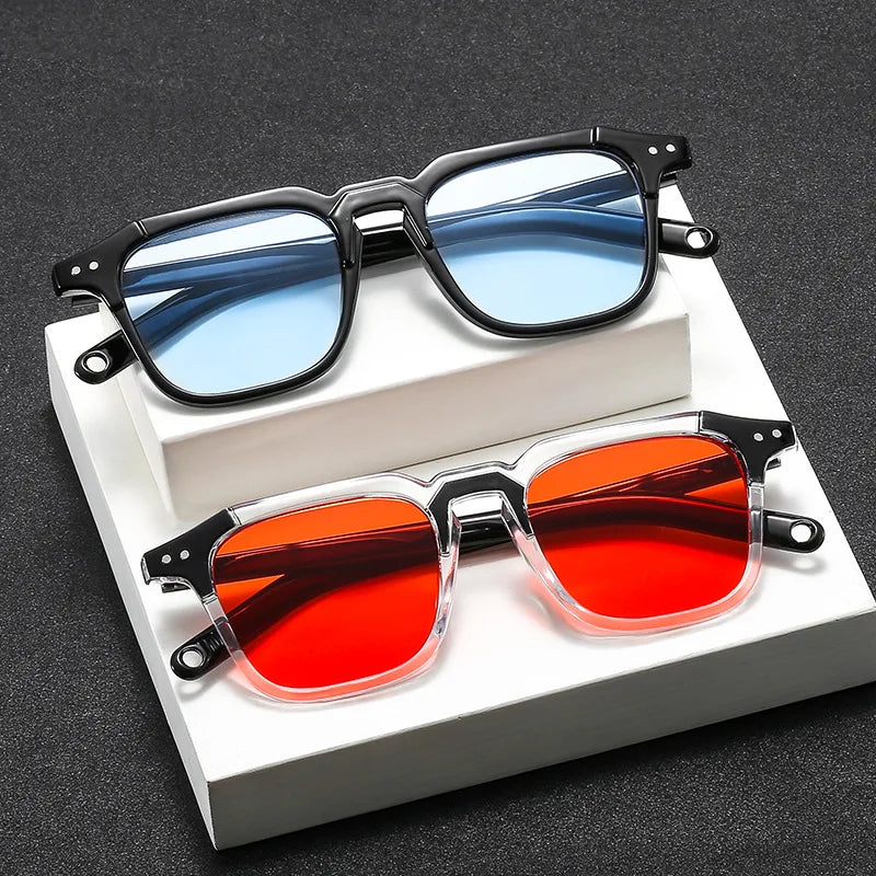 Fashionable Retro Square Sunglasses for Men & Women | Hip Hop Style