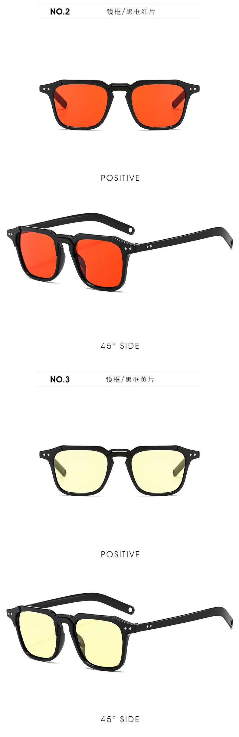 Fashionable Retro Square Sunglasses for Men & Women | Hip Hop Style
