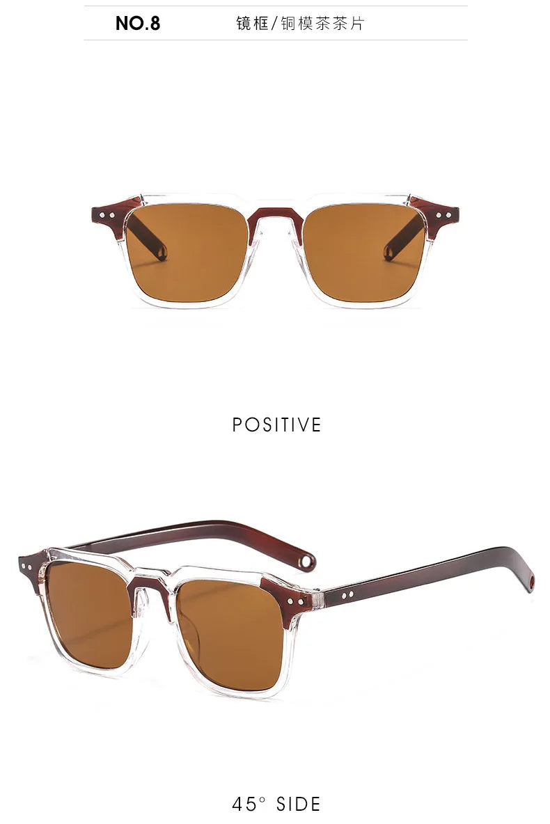 Fashionable Retro Square Sunglasses for Men & Women | Hip Hop Style