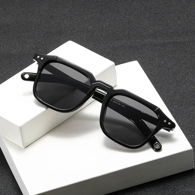 Fashionable Retro Square Sunglasses for Men & Women | Hip Hop Style