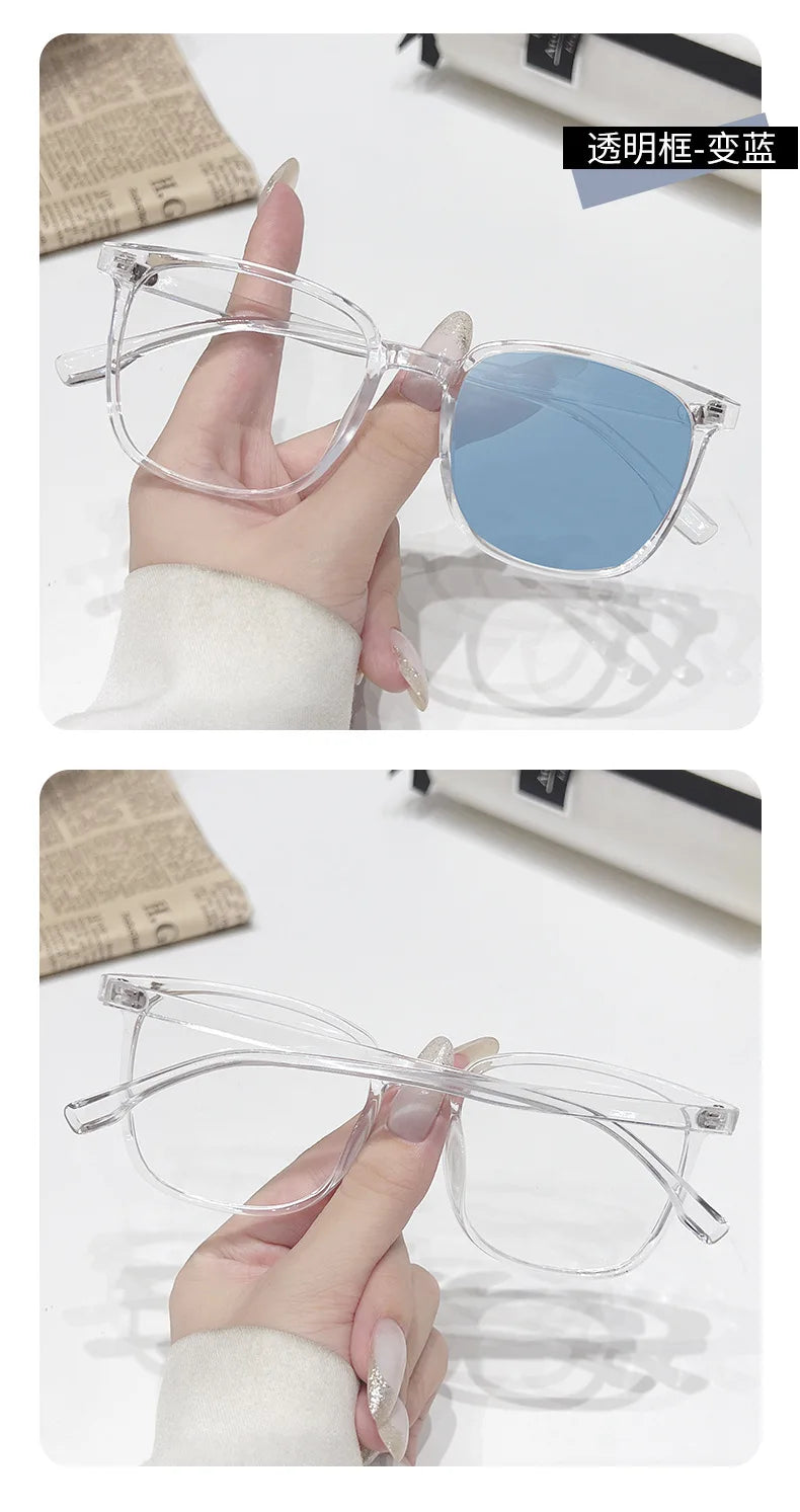 Photochromic Square Sunglasses for Unisex Stylish Travel