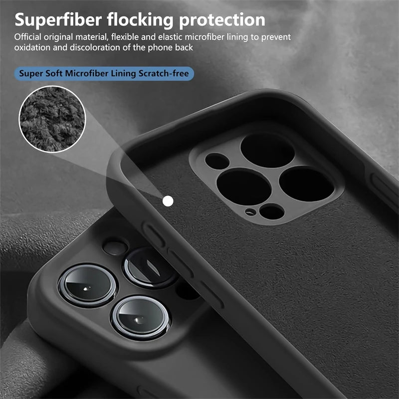 Liquid Silicone Magnetic Ring Holder Case for iPhone | Free Shipping