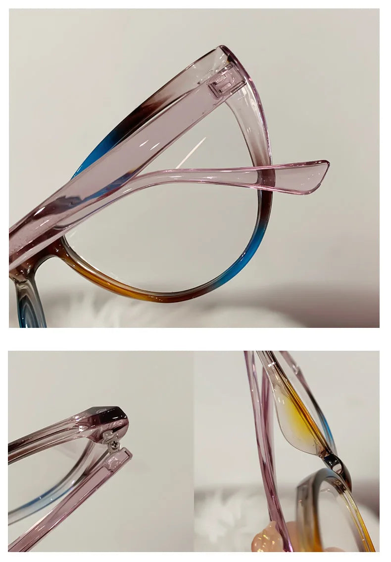 Women's Cat Eye Photochromic Anti-Radiation Glasses | Fashion Eyewear