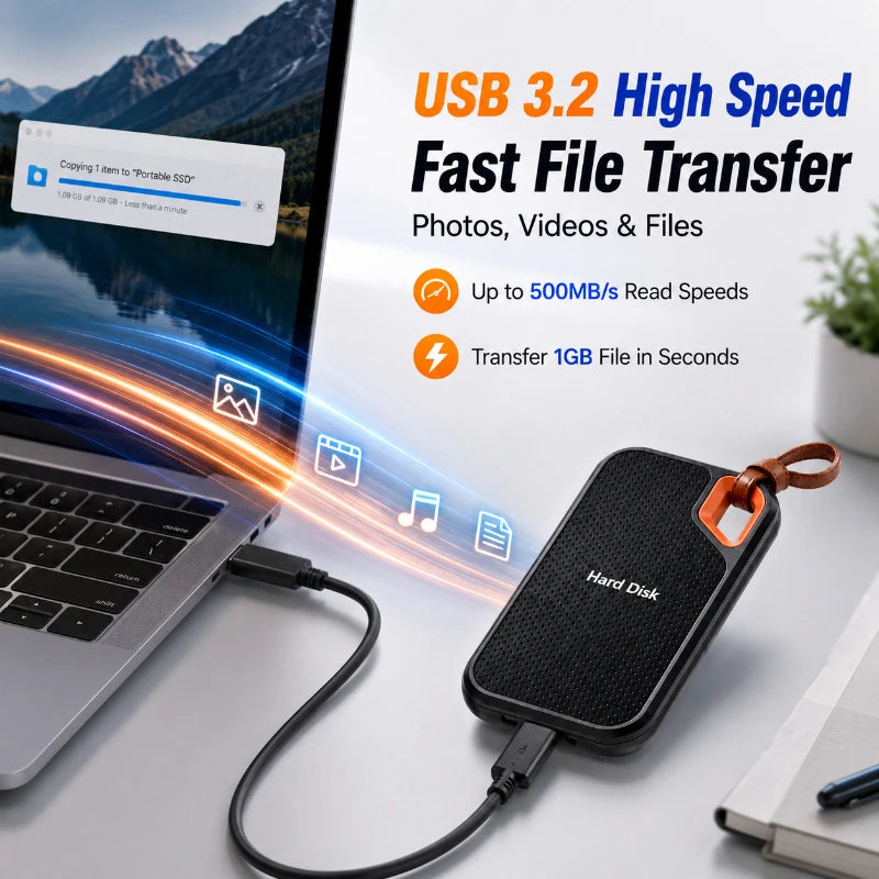 1TB Portable External SSD | Fast & Reliable Data Storage Device