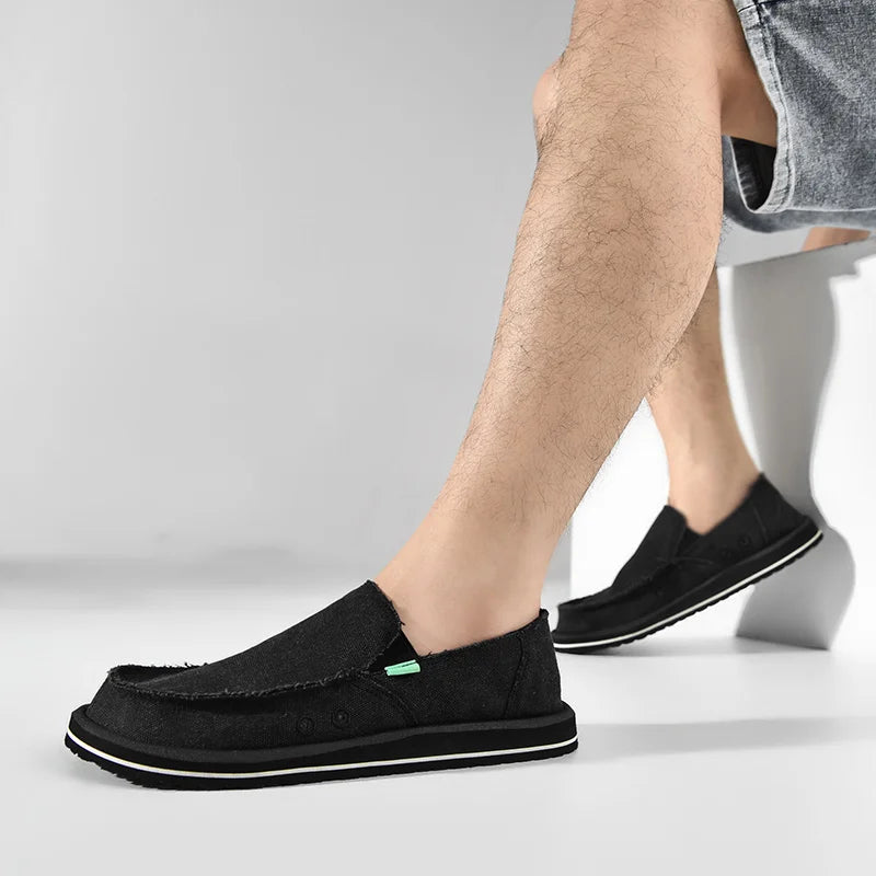 Men's Handmade Canvas Casual Sneakers | Breathable & Stylish Footwear