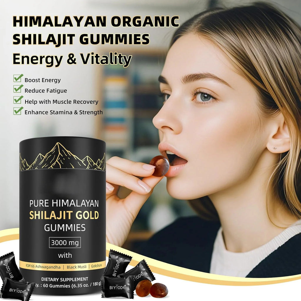 Pure Himalayan Shilajit Gold Gummies for Energy & Recovery