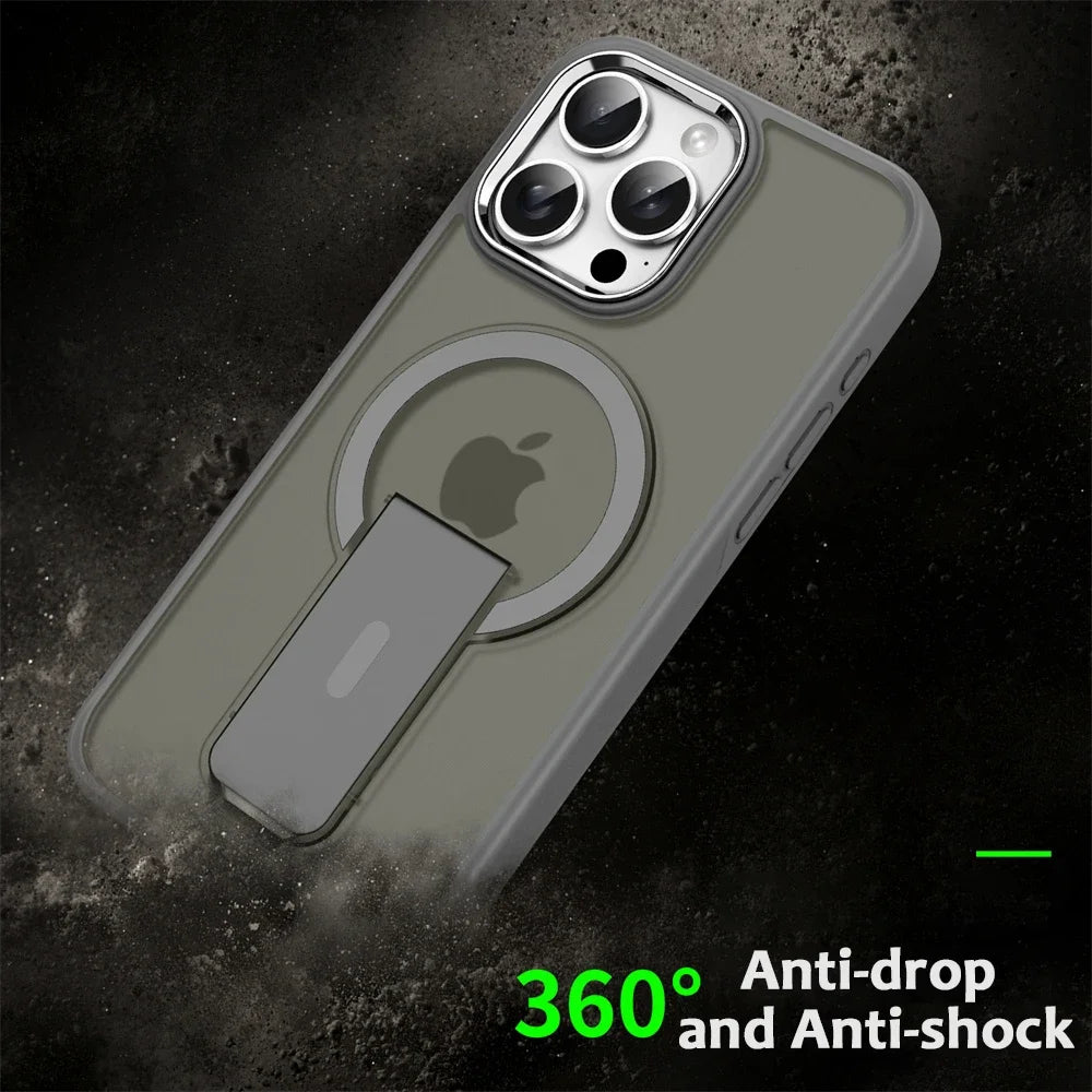 Luxury Folding MagSafe Phone Case | Translucent Matte Design