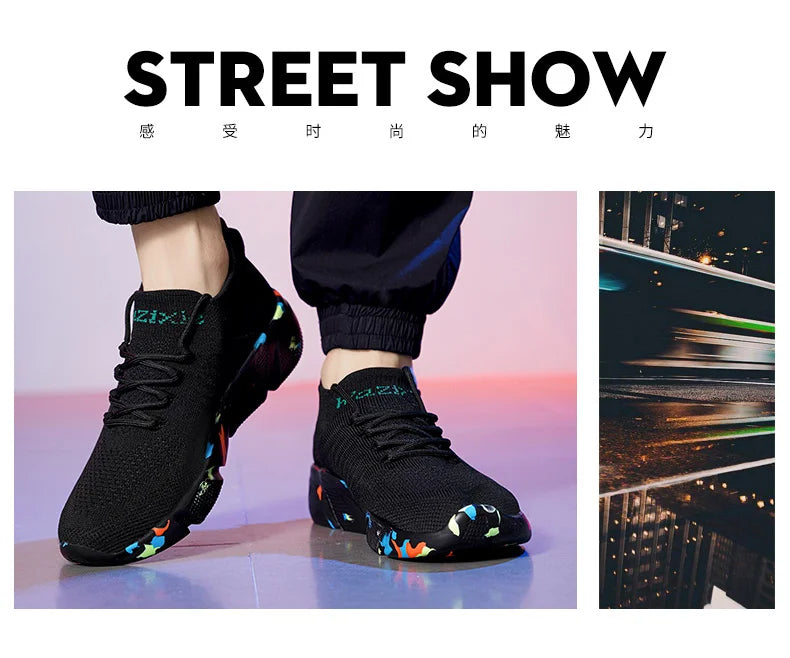 Men’s Breathable Sneakers | Casual Walking & Running Shoes