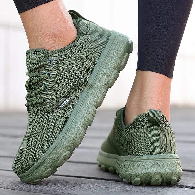 Wide Toe Women's Breathable Platform Sneakers | Comfortable Walking Shoes