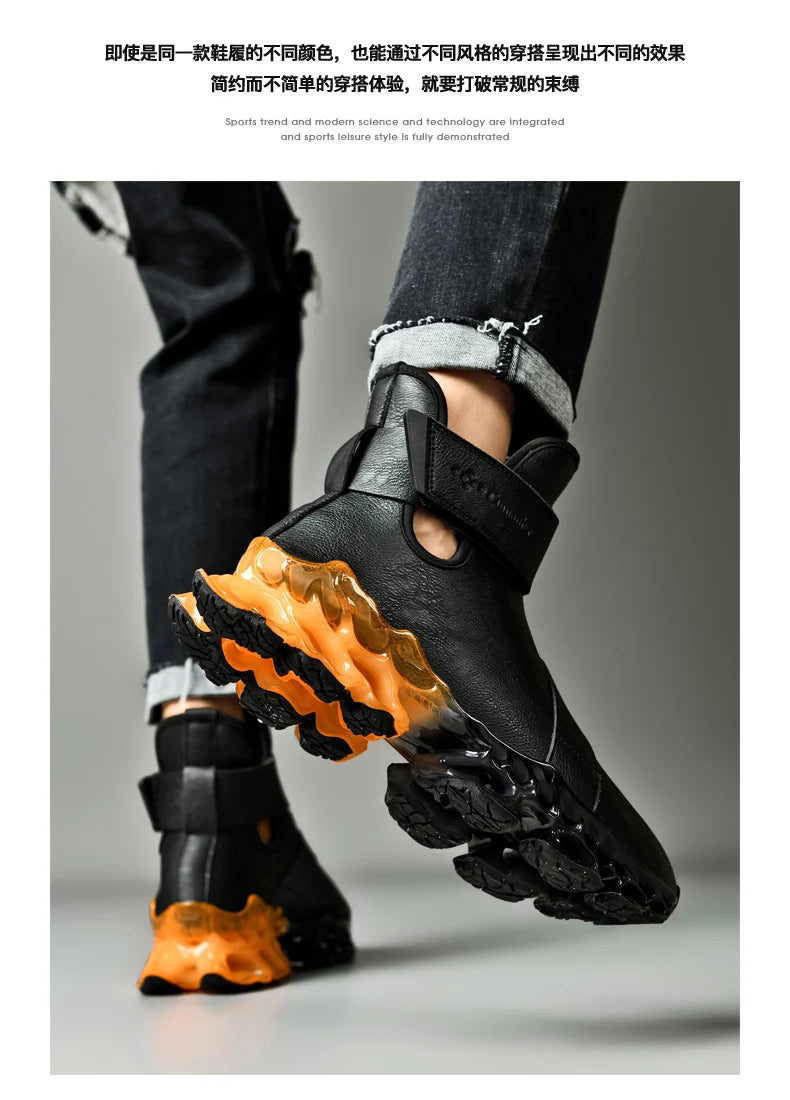 Men's Warm Waterproof Winter Boots | Non-Slip Plush Sneakers