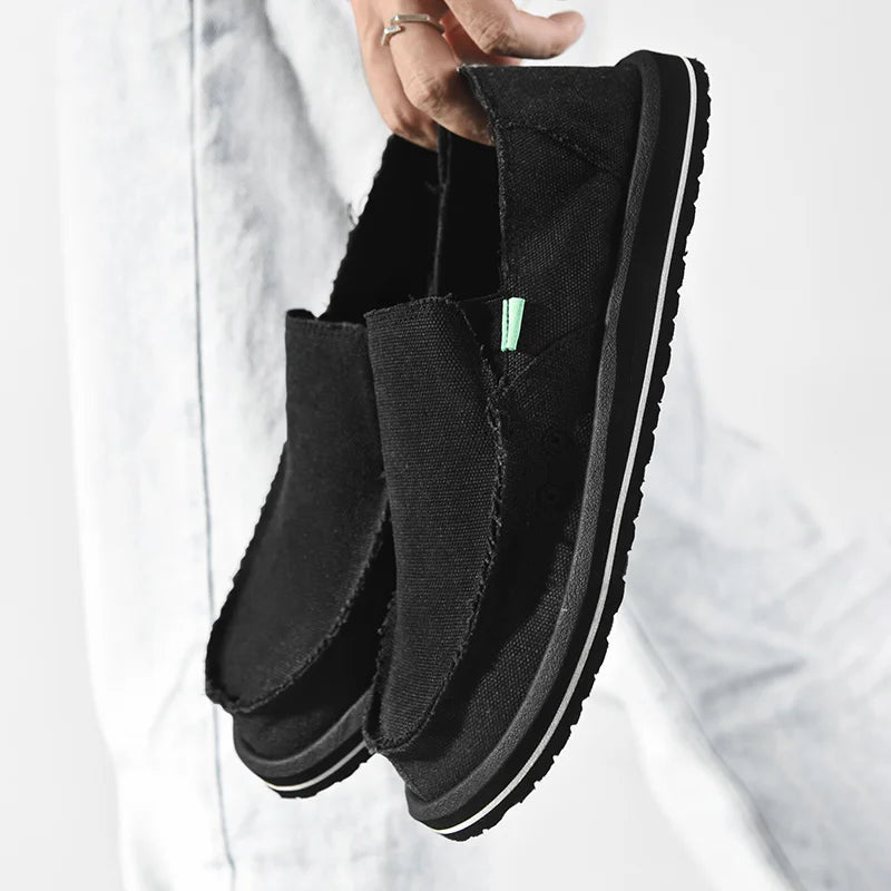 Men's Handmade Canvas Casual Sneakers | Breathable & Stylish Footwear