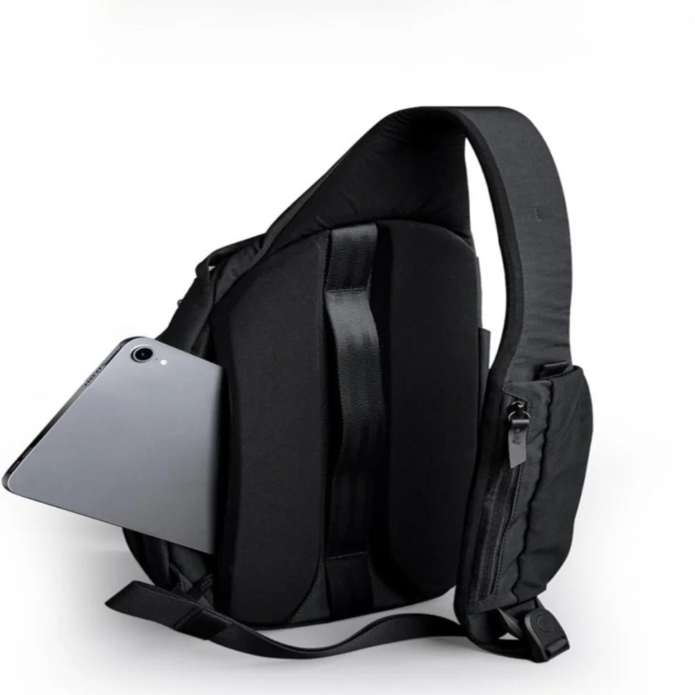 Sleek Crossbody Bag with Water Bottle Pocket | Casual Sling Backpack