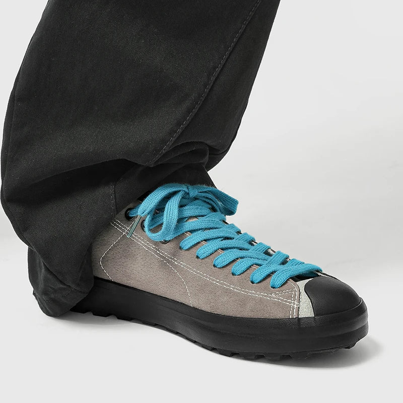 Men's Casual Suede Sneakers | Non-Slip Low Top Walking Shoes