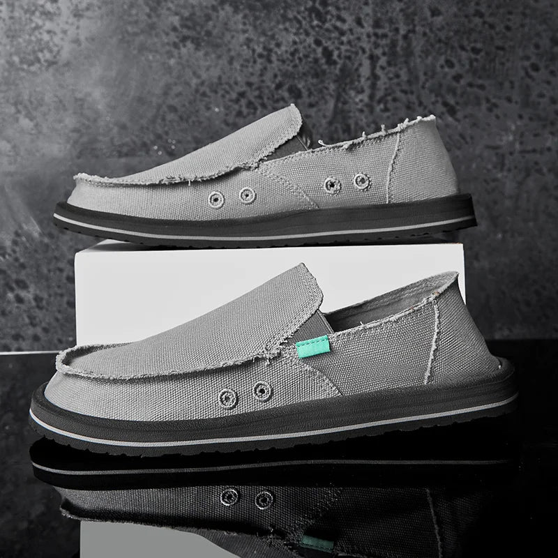 Men's Handmade Canvas Casual Sneakers | Breathable & Stylish Footwear