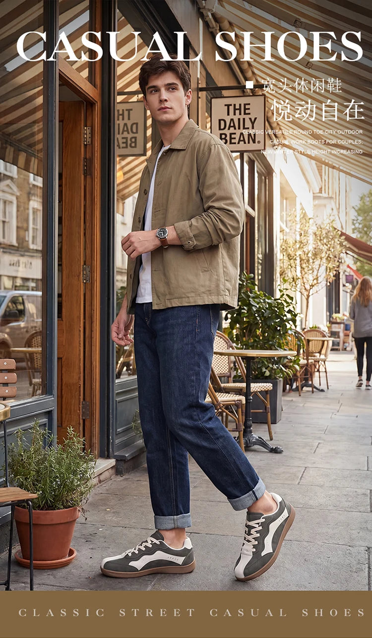 Comfortable Men's Casual Sneakers | Wide Toe Box for All-Day Wear