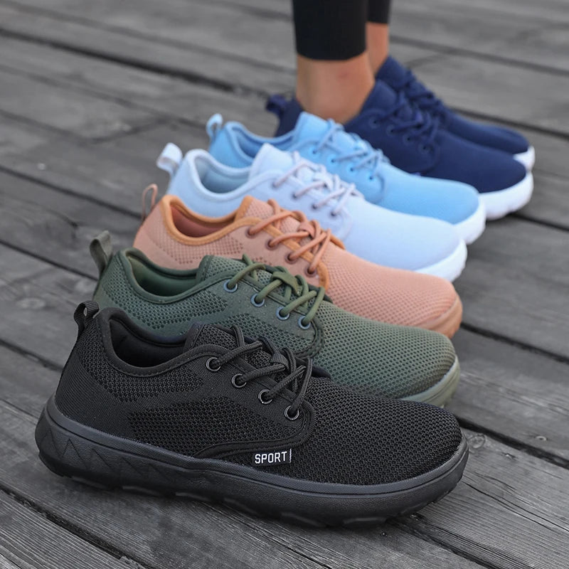 Wide Toe Women's Breathable Platform Sneakers | Comfortable Walking Shoes