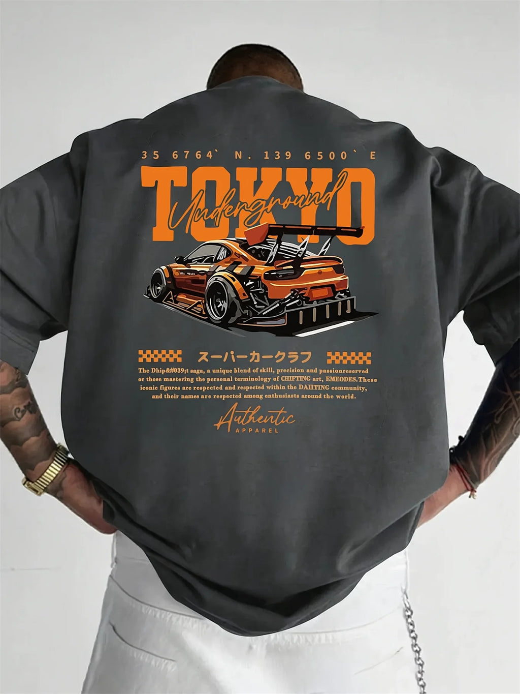 Men's Casual 100% Cotton Summer T-Shirt | Stylish Tokyo Print Tee