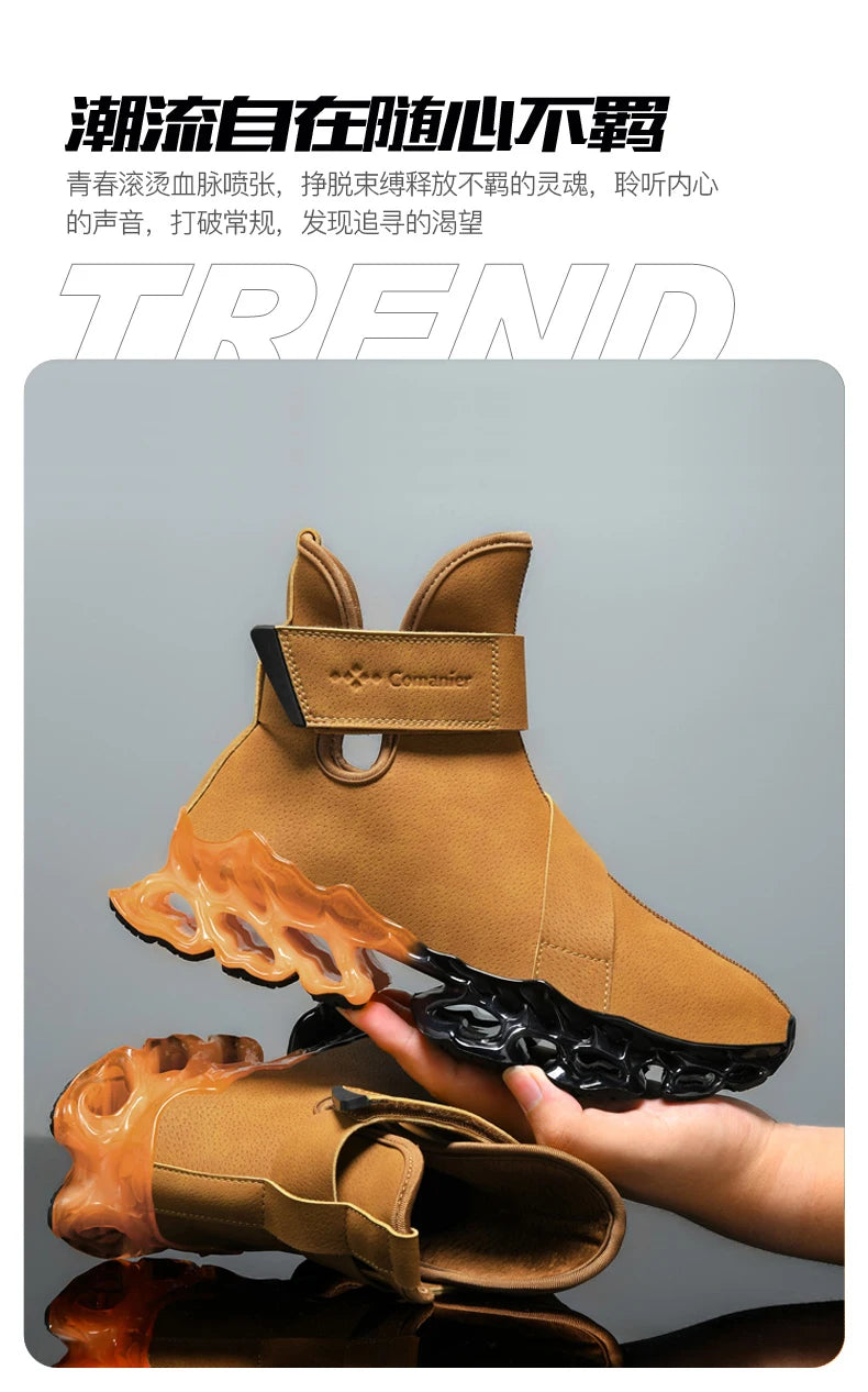 Men's Warm Waterproof Winter Boots | Non-Slip Plush Sneakers