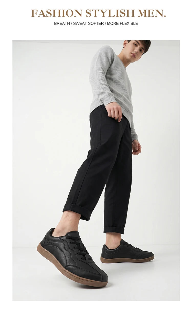 Comfortable Men's Casual Sneakers | Wide Toe Box for All-Day Wear