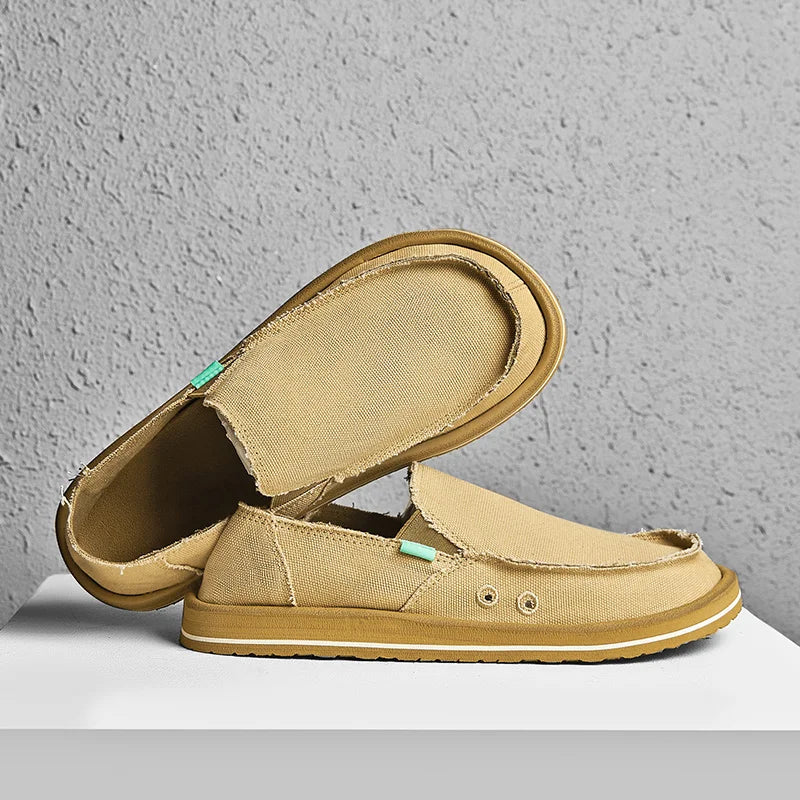 Men's Handmade Canvas Casual Sneakers | Breathable & Stylish Footwear