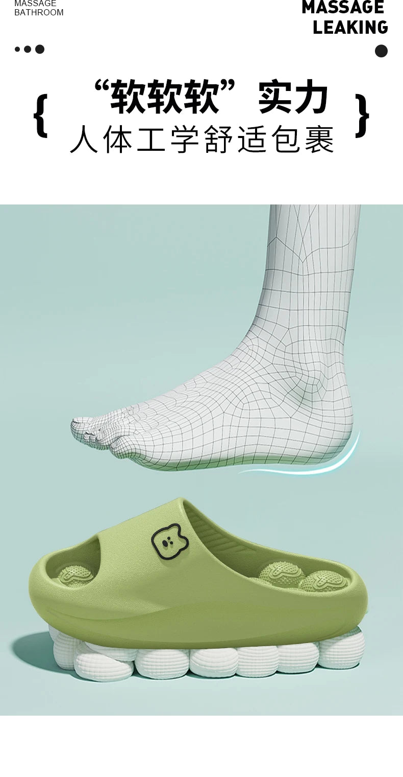 Comfortable Women's Indoor EVA Massage House Slippers