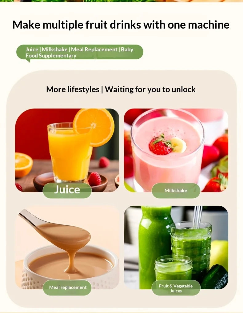 Portable 580ML Juice Maker Blender | Perfect for Shakes & Smoothies