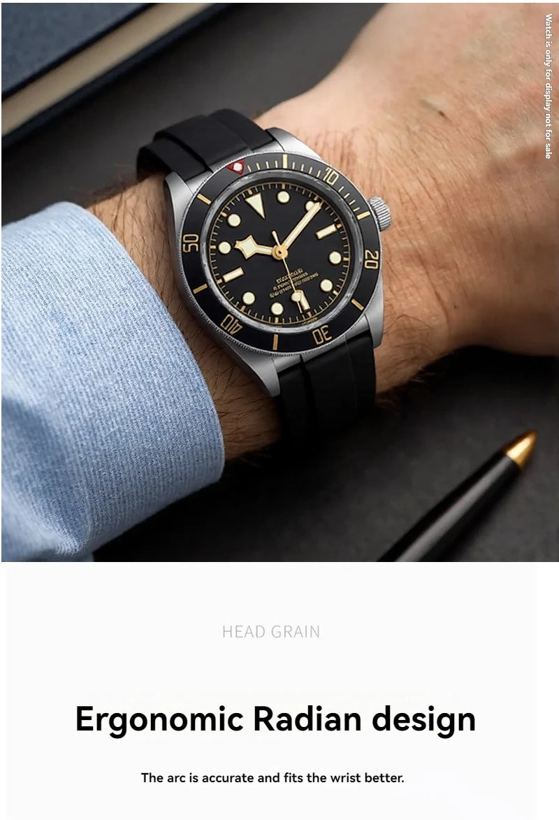Soft Rubber Quick Release Diver Strap | 20mm & 22mm Options