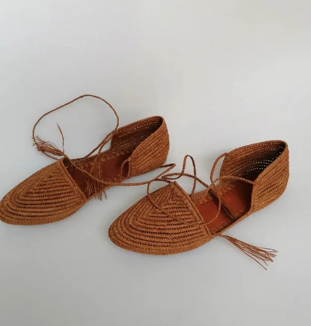 Handmade Natural Raffia Sandals for Women | Perfect Summer Footwear