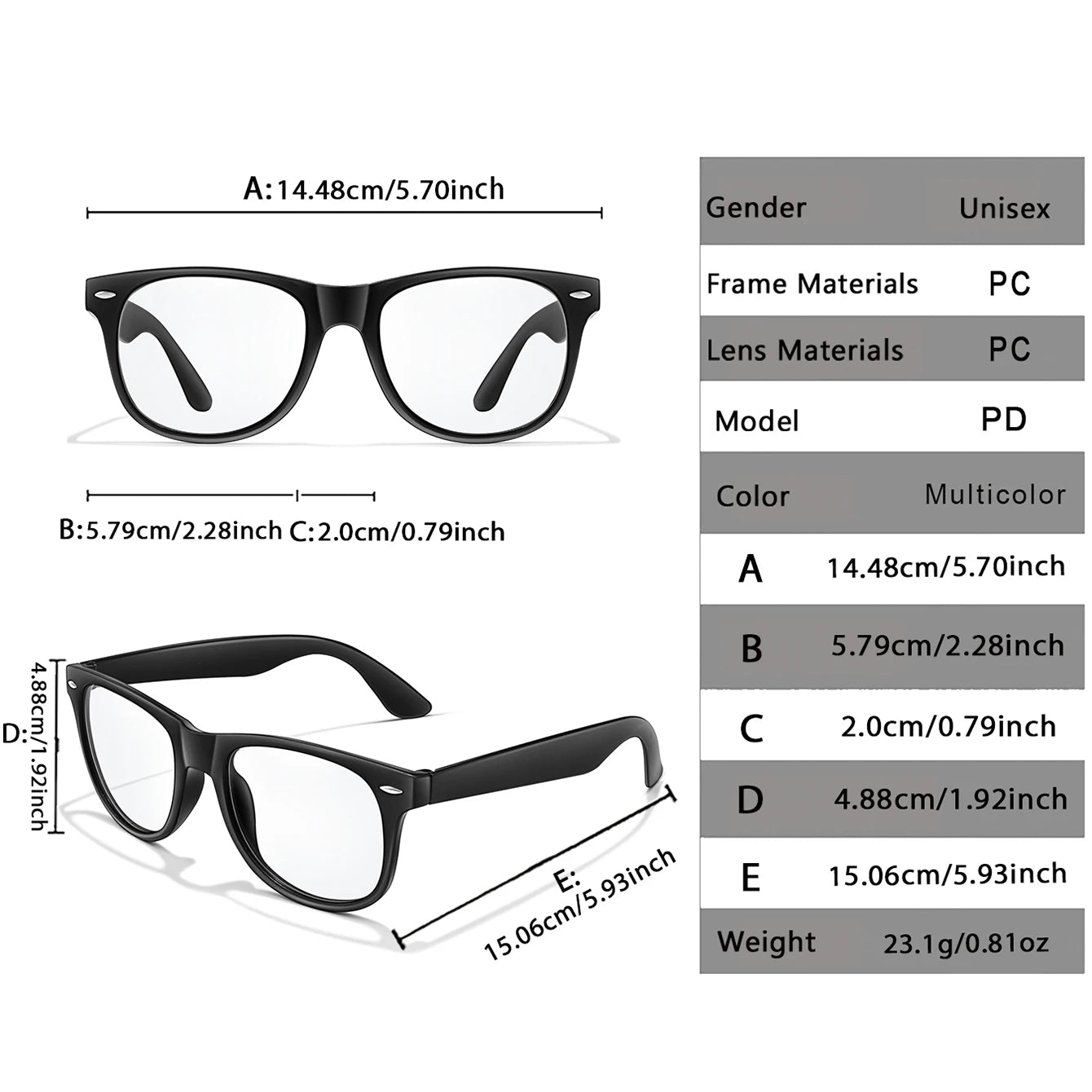 Photochromic Reading Glasses - Stylish Full Frame Eyewear