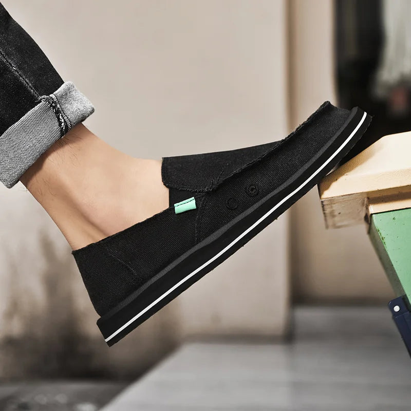 Men's Handmade Canvas Casual Sneakers | Breathable & Stylish Footwear