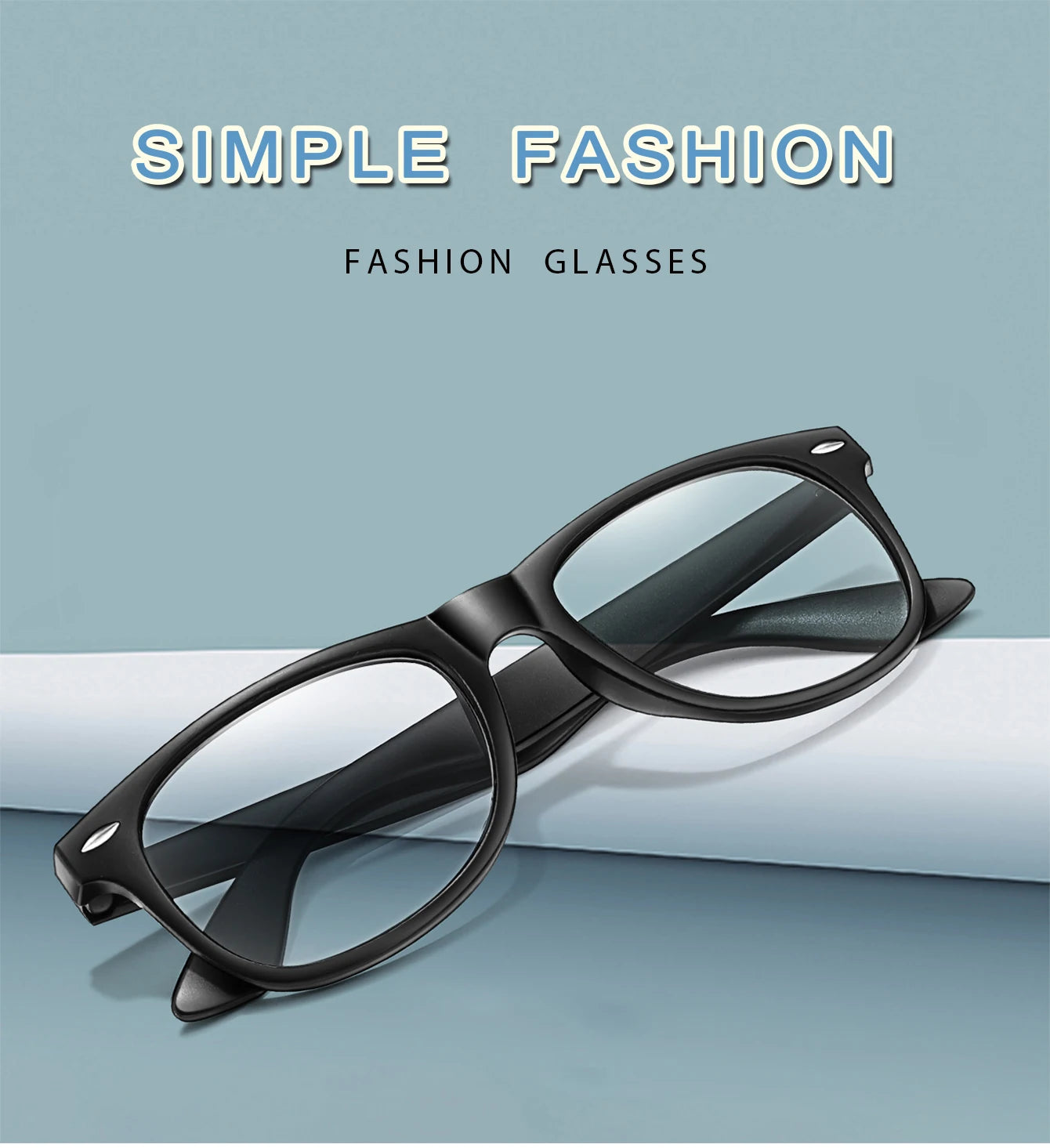 Photochromic Reading Glasses - Stylish Full Frame Eyewear