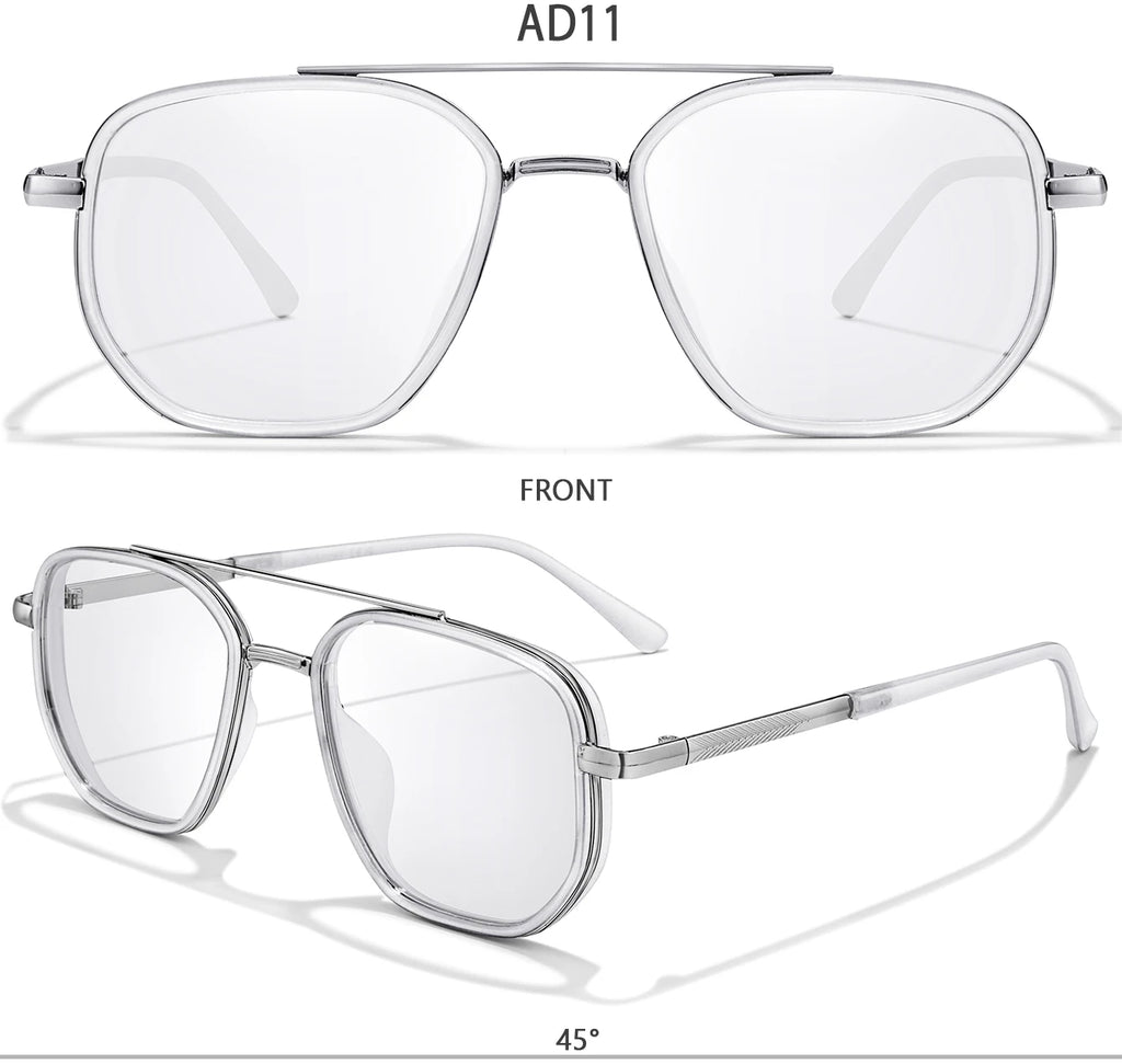 Stylish Square Photochromic Reading Glasses | Blue Light Blocking Eyewear