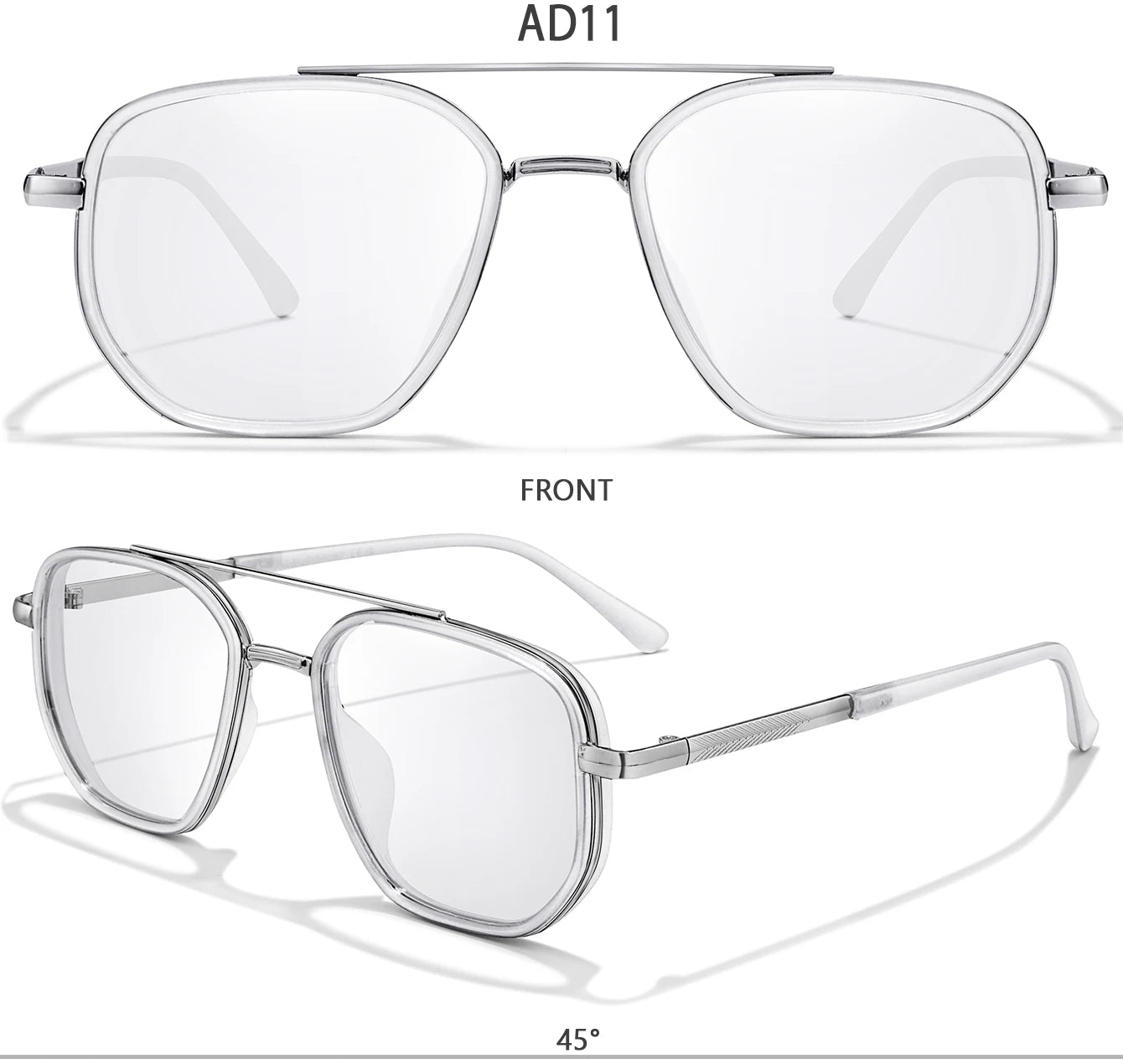 Stylish Square Photochromic Reading Glasses | Blue Light Blocking Eyewear