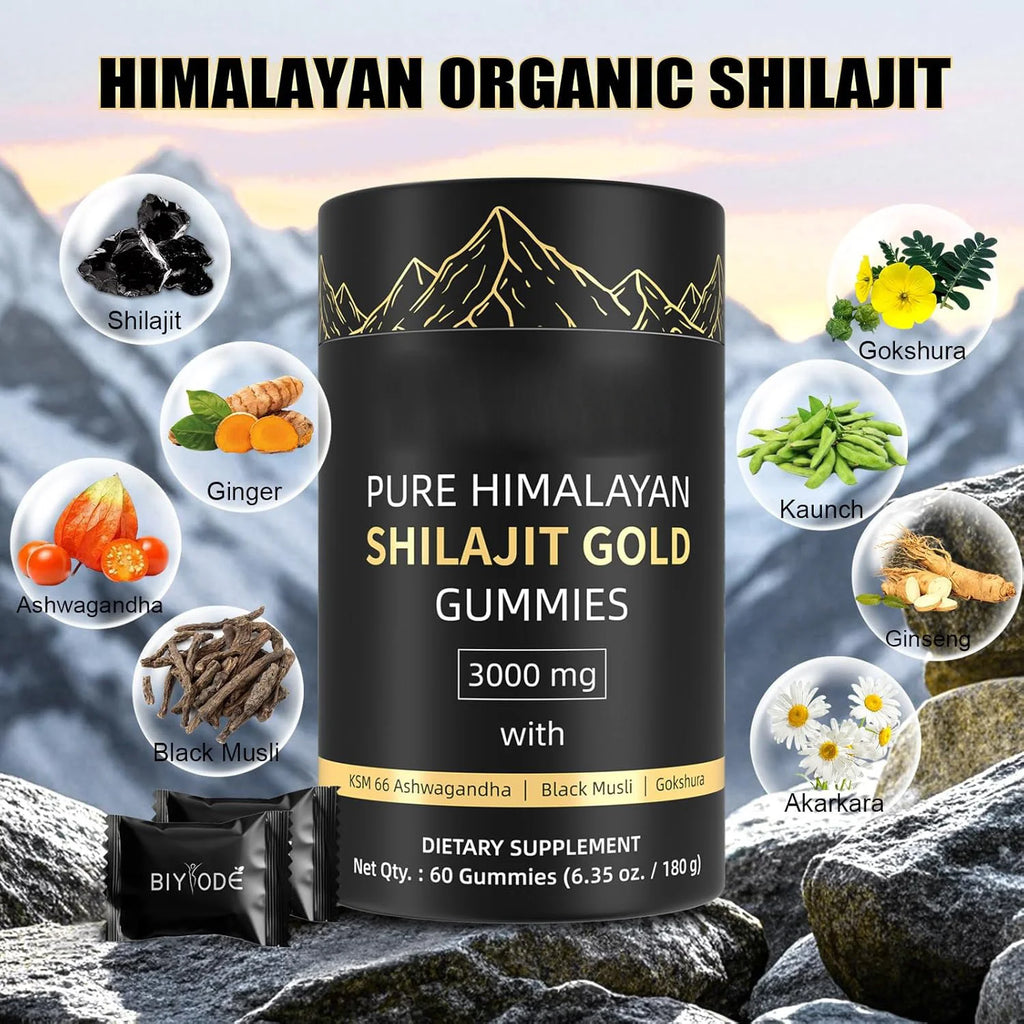 Pure Himalayan Shilajit Gold Gummies for Energy & Recovery