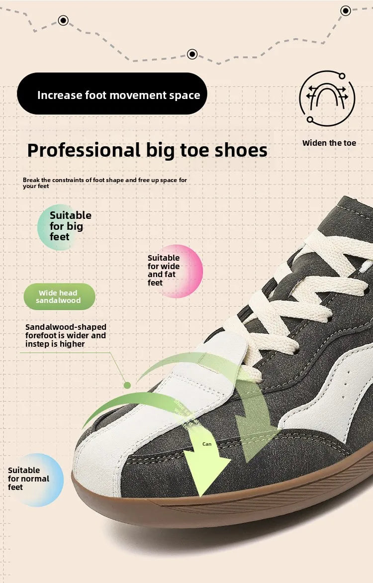 Comfortable Men's Casual Sneakers | Wide Toe Box for All-Day Wear