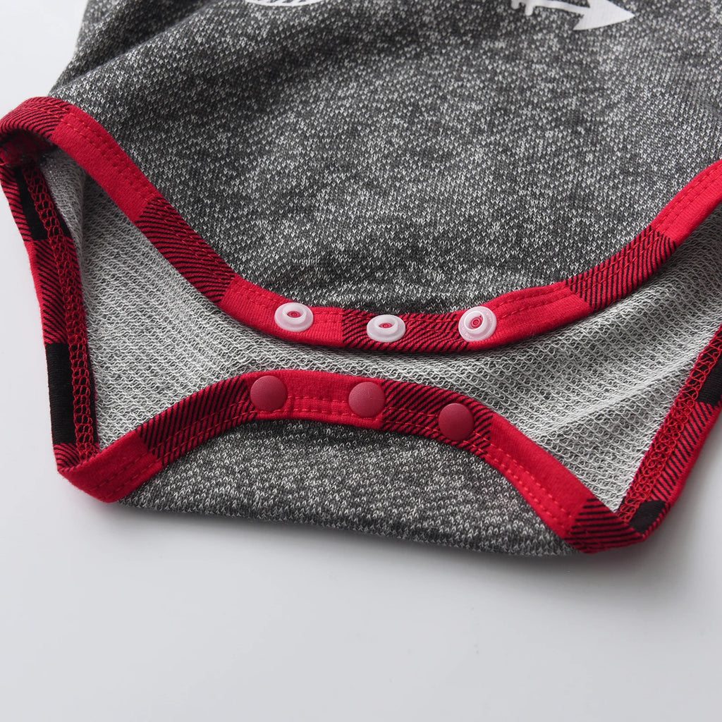 Adorable Baby Boy Clothes | Mama's Boy Hoodie & Plaid Pants Set