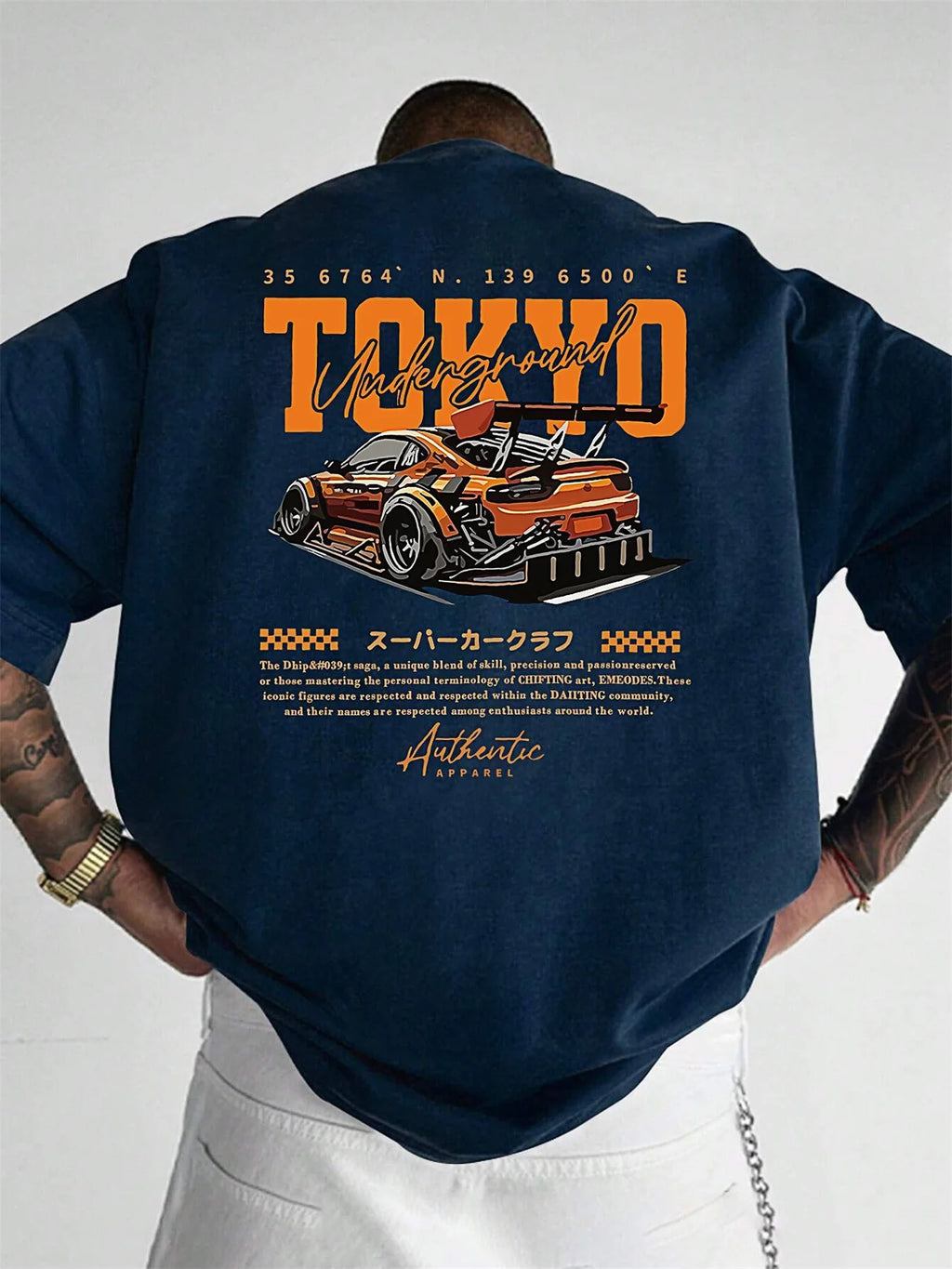 Men's Casual 100% Cotton Summer T-Shirt | Stylish Tokyo Print Tee