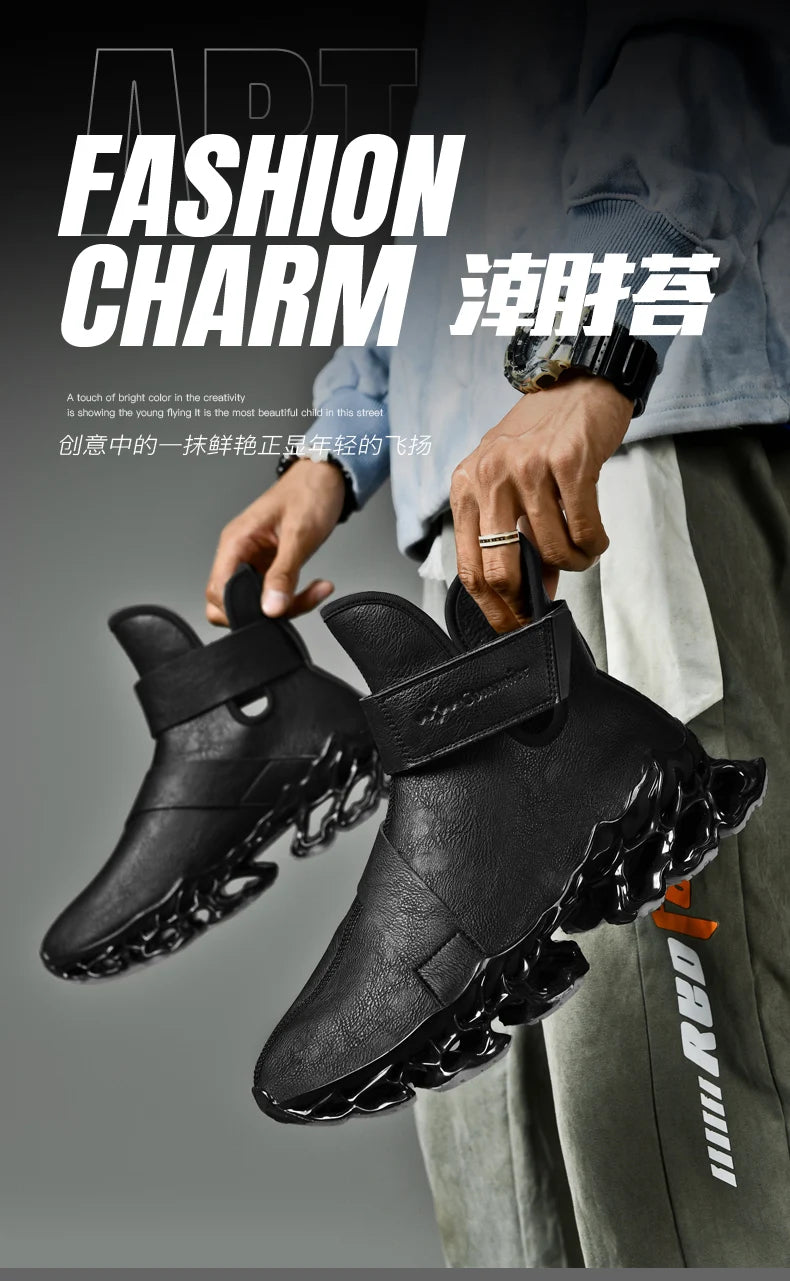 Men's Warm Waterproof Winter Boots | Non-Slip Plush Sneakers