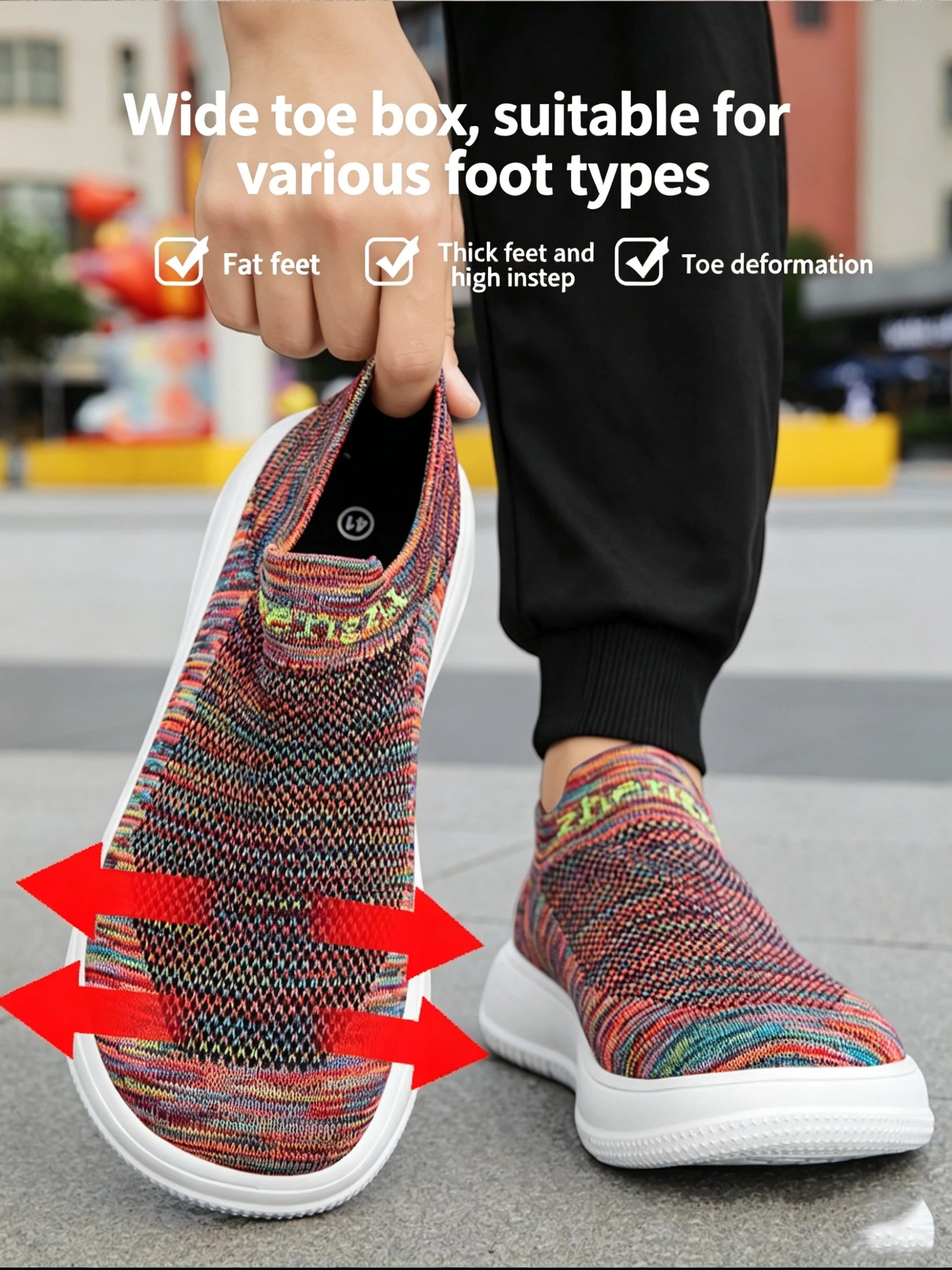 Unisex Wide Foot Sports Shoes | Comfortable Barefoot Walking Shoes