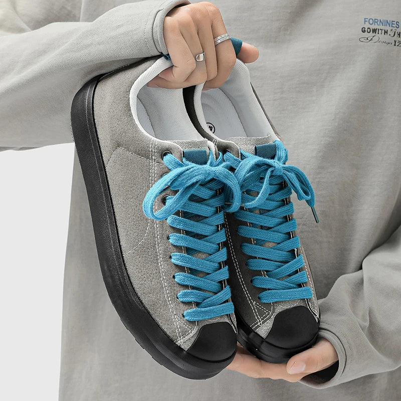 Men's Casual Suede Sneakers | Non-Slip Low Top Walking Shoes