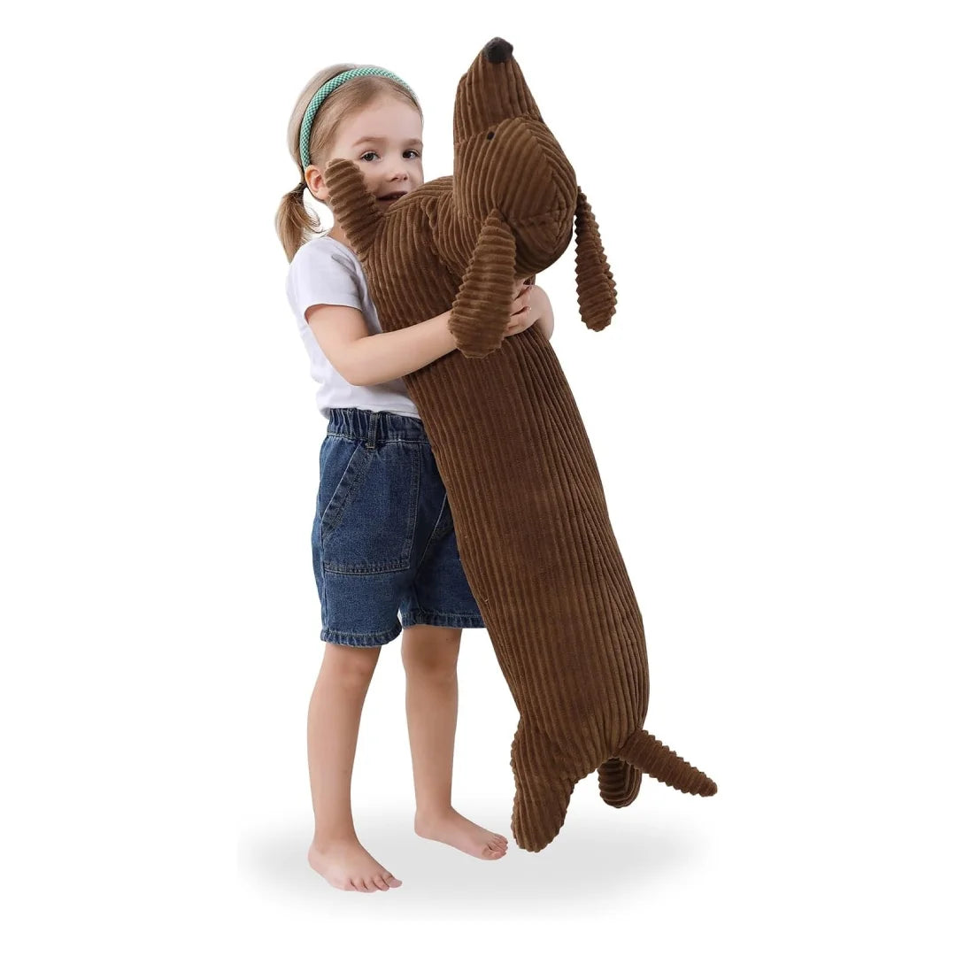 Cute Long Dachshund Plush Toy | Adorable Body Pillow for Kids