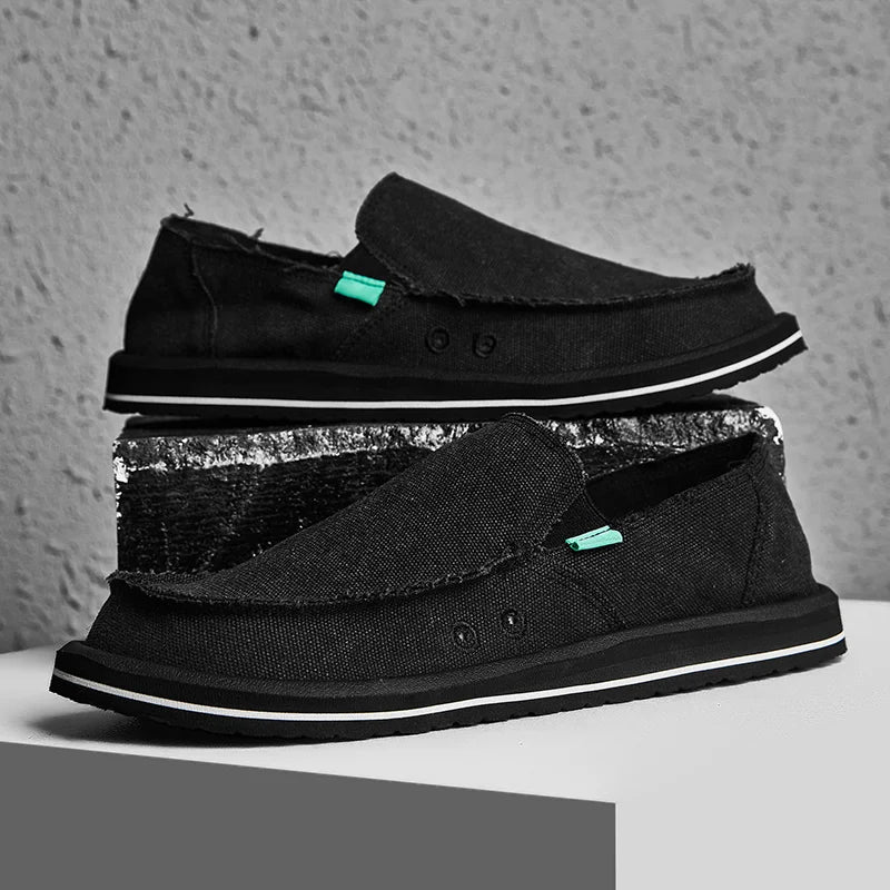 Men's Handmade Canvas Casual Sneakers | Breathable & Stylish Footwear