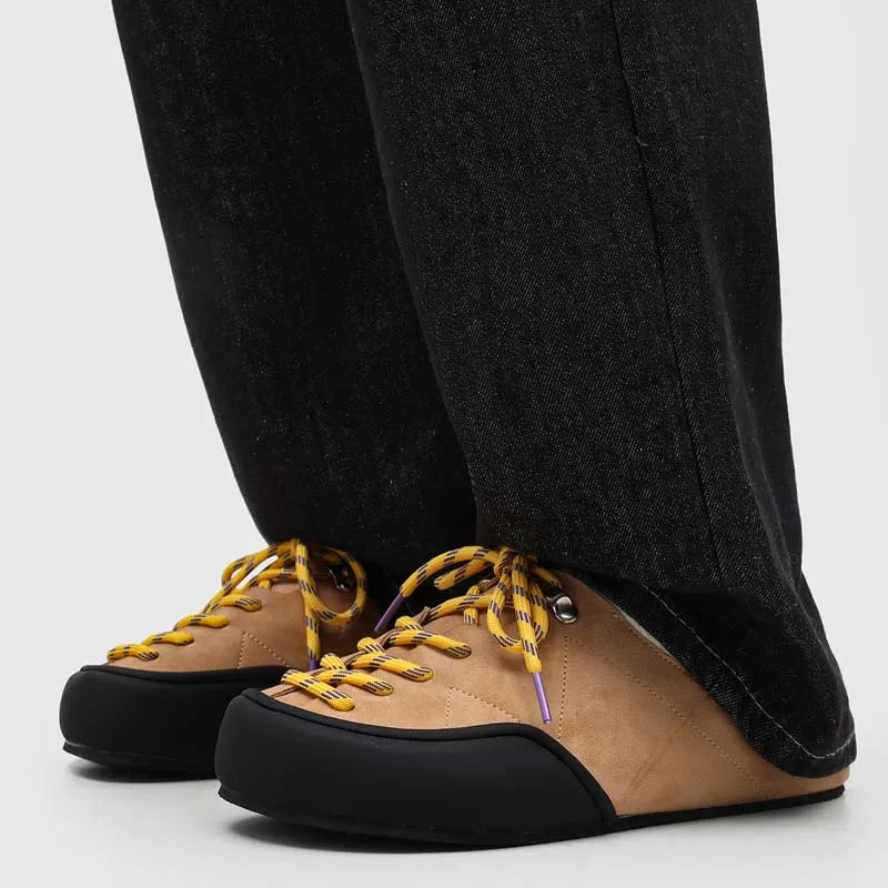 Men's Suede Sandals | Stylish Slingback Flat Bottom Slippers