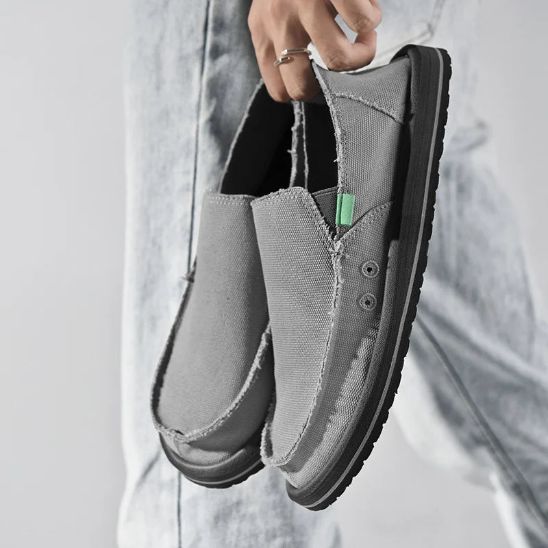 Men's Handmade Canvas Casual Sneakers | Breathable & Stylish Footwear