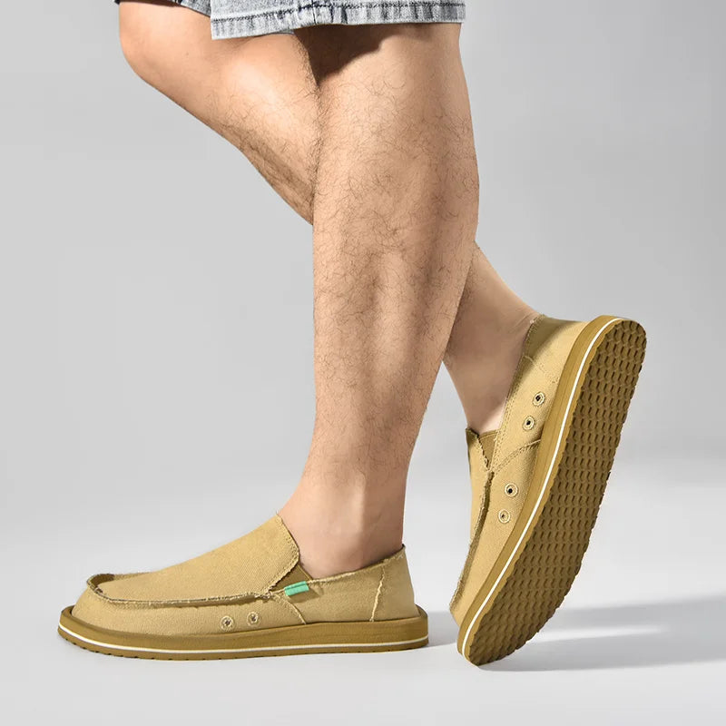 Men's Handmade Canvas Casual Sneakers | Breathable & Stylish Footwear