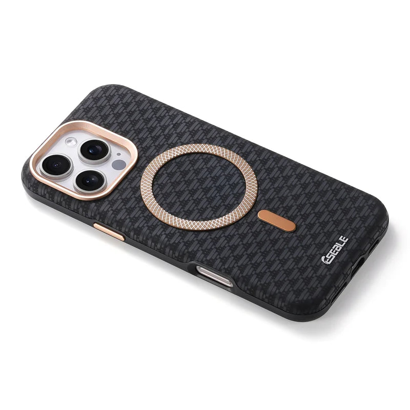 Luxury Leather Carbon Fiber Texture Phone Case for iPhone Pro Max