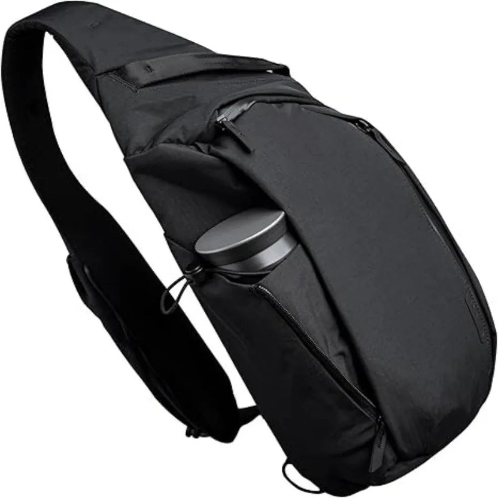 Sleek Crossbody Bag with Water Bottle Pocket | Casual Sling Backpack