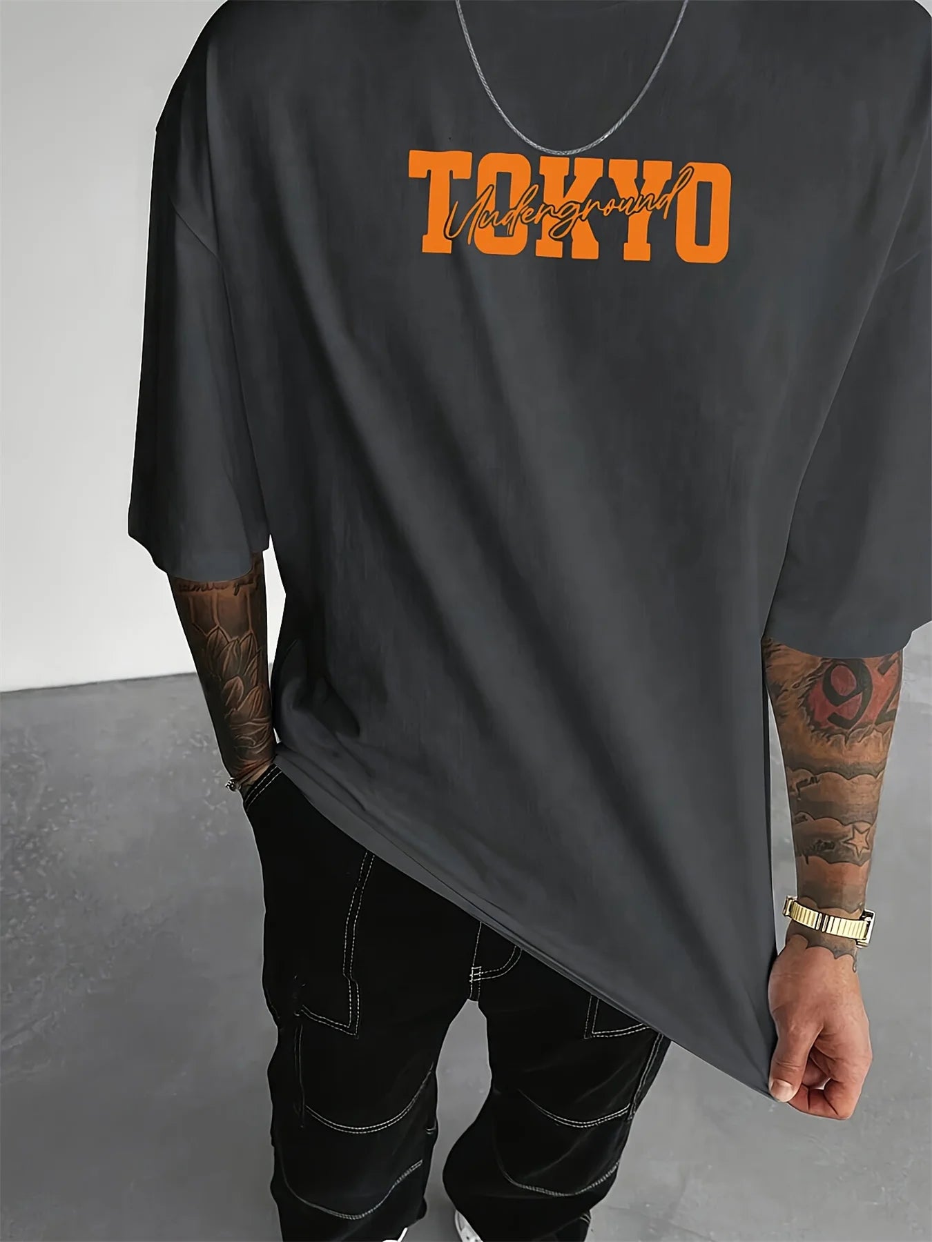 Men's Casual 100% Cotton Summer T-Shirt | Stylish Tokyo Print Tee