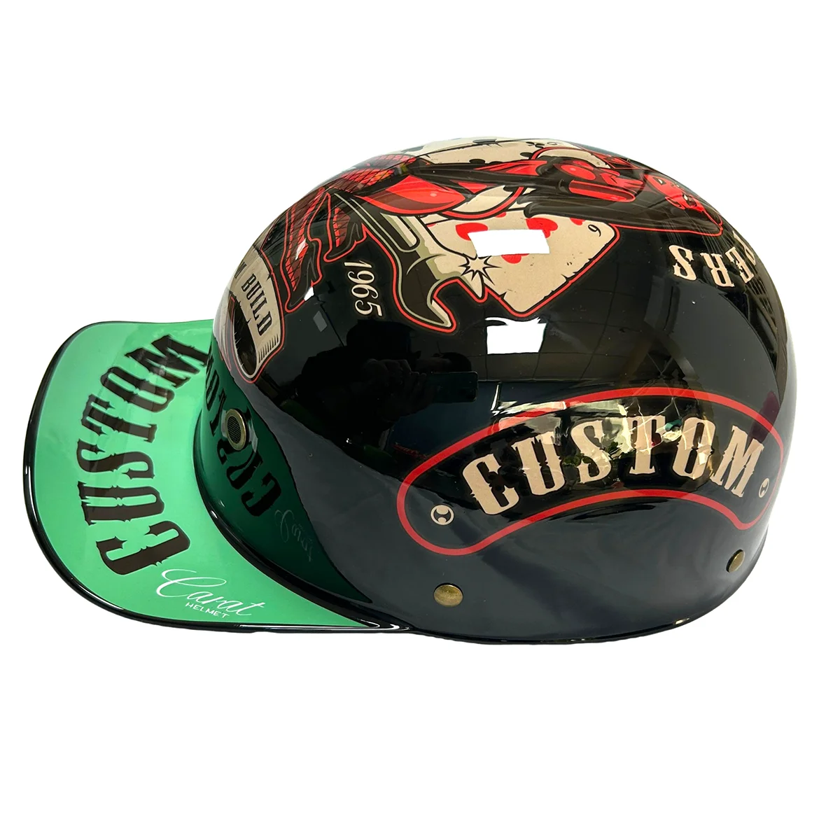 Lightweight Motorcycle Half Helmet | Windproof Cap-Style Design