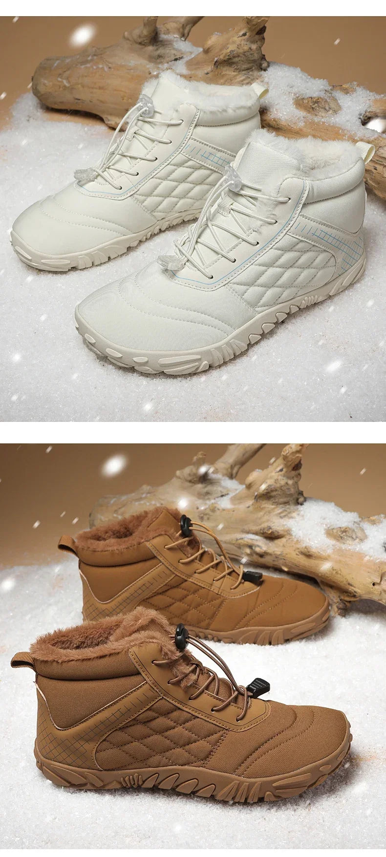 Versatile Winter Boots for Men and Women | Non-Slip Outdoor Sneakers